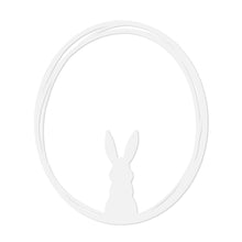 Lade das Bild in den Galerie-Viewer, Holzkranz Hase, weiß
