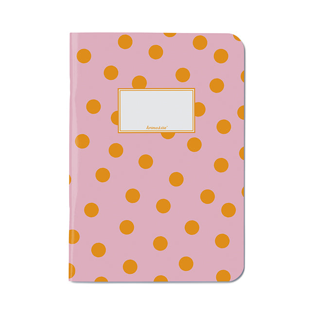 Notizheft Punkte - Pink Orange A5