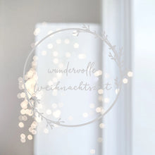 Lade das Bild in den Galerie-Viewer, Wandsticker Weihnachtskranz

